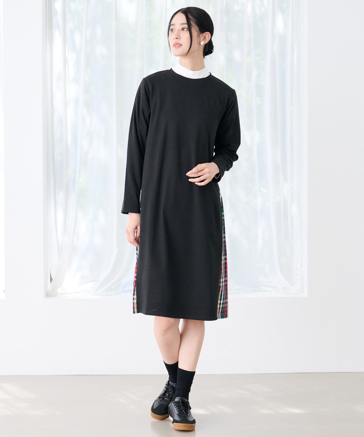 Arnold Palmer マシュマロリブ サイドチェック ワンピース